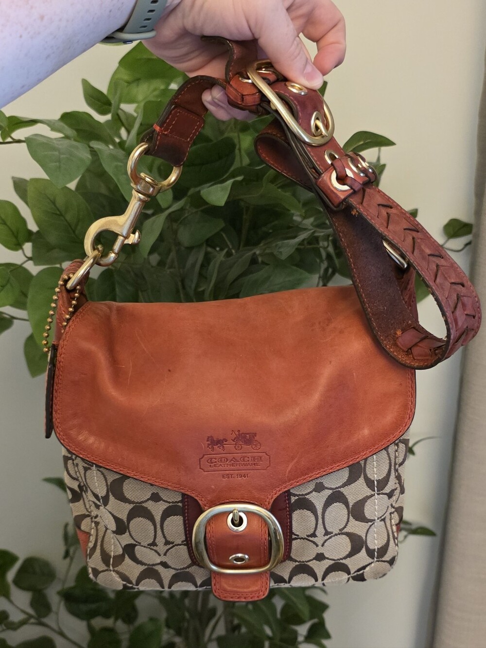 Coach Chili Bleecker Flap Shoulder Bag 11434